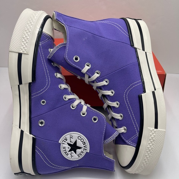 Converse Mn A12523C
CHUCK 70 PLUS HI
VIPER VIOLET/EGRET Purple High-Top Sneakers - Picture 10 of 16
